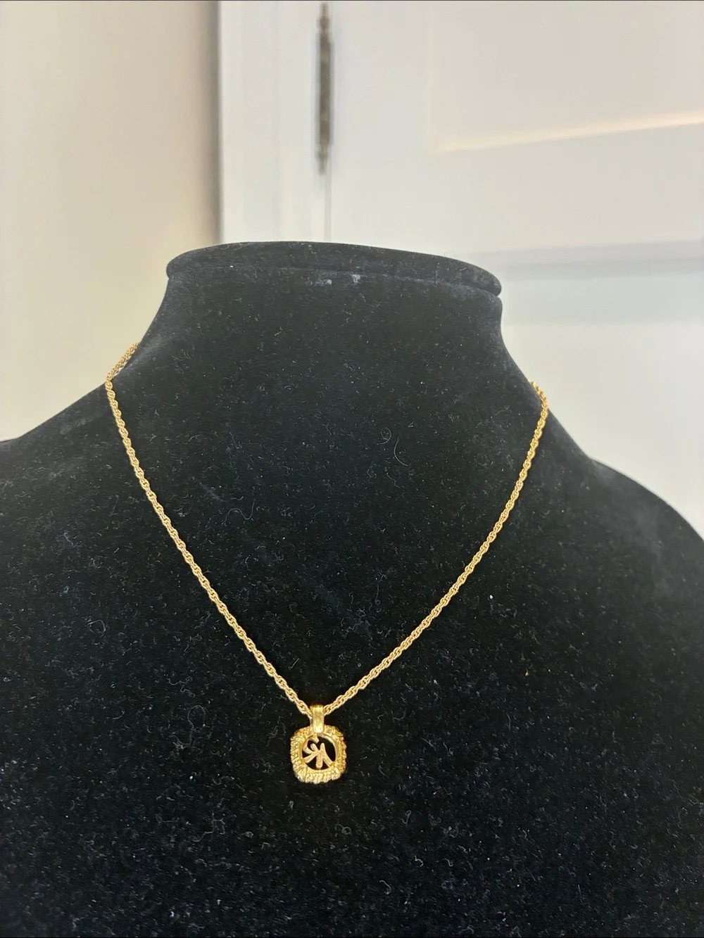 Nina Ricci logo heart pendant necklaces in two-tone gold rope chain Paris 👝 - Picture 6 of 8